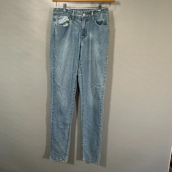 Levi's Denim - Levis Jeans Womens 27 HIgh Rise Skinny Cotton Stretch Light Wash Pockets Mom